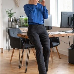 Betabrand Pinstripe Dress Pant Yoga Pant